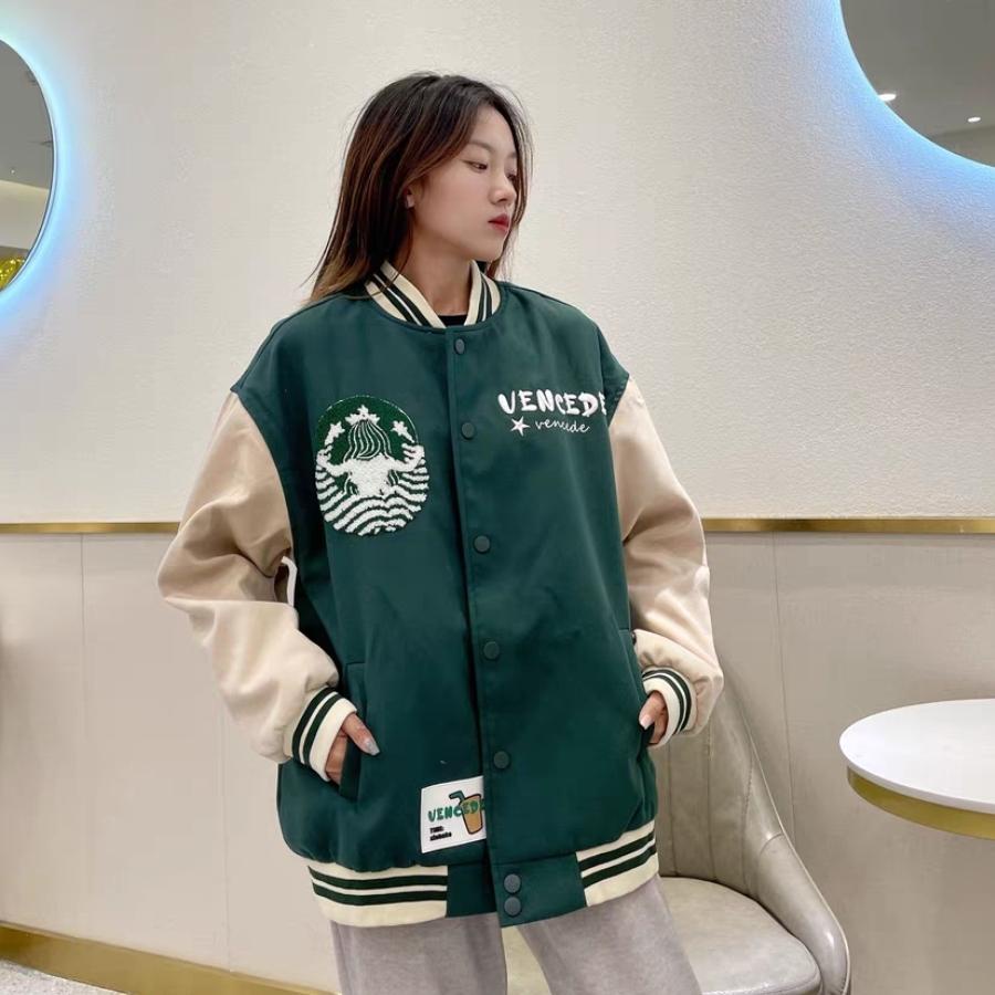 Áo khoác nữ nam bomber nỉ form rộng bigsize cao cấp giá rẻ VANISA AK009