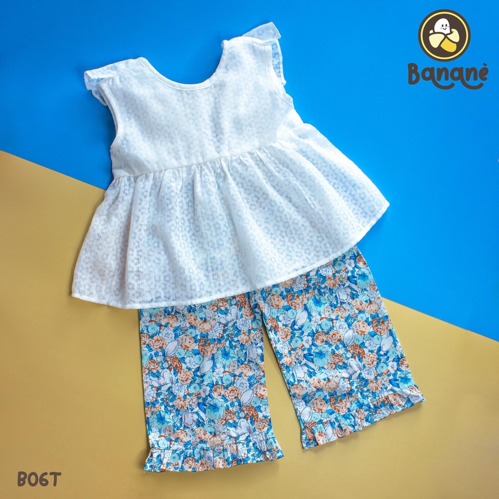 SET ÁO XÔ THÊU NƠ XANH - QUẦN HOA NHÍ XANH 🌱