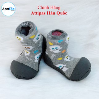Giày tập đi Attipas Halloween - Gray AT009 nhập Hàn Quốc - cho bé trai /bé gái từ 3 - 24 tháng: đế mềm & chống trượt