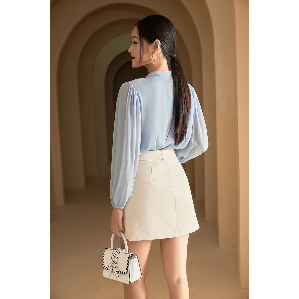 Chân váy chữ A ngắn 92WEAR hai tà JAA0816 | BigBuy360 - bigbuy360.vn