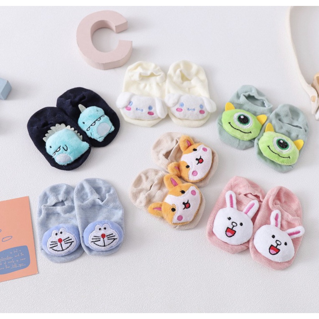 Tất Chống Trượt hình thú 3D Cho Bé, Vớ Tập đi bé trai/bé gái