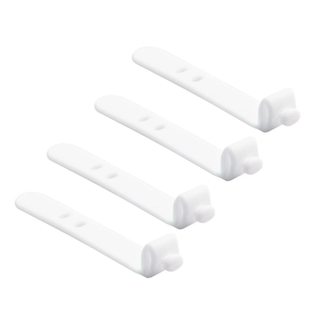 Set 4 Dây Quấn Cáp Gọn Gàng Làm Từ Silicon