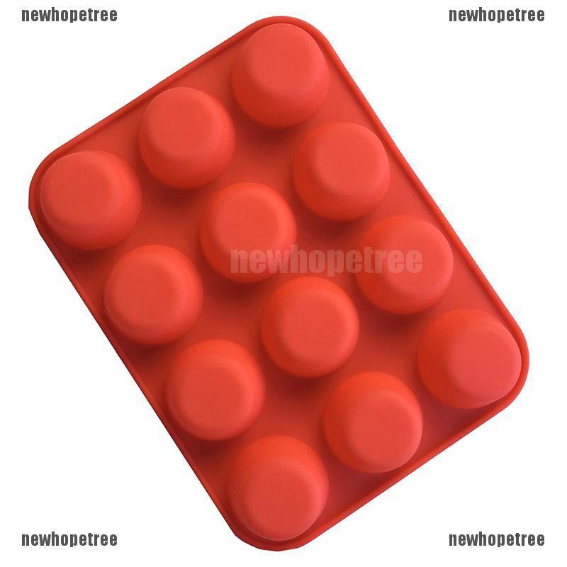 Bộ 12 Khuôn Silicone Nướng Bánh Chống Dính