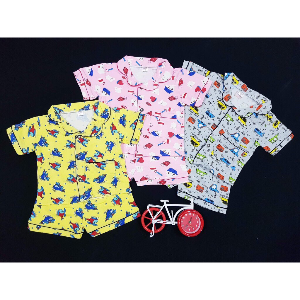 Quần áo trẻ em, Bộ Pijama cho bé trai, bé gái Size 1-7:7-22 kg - L1