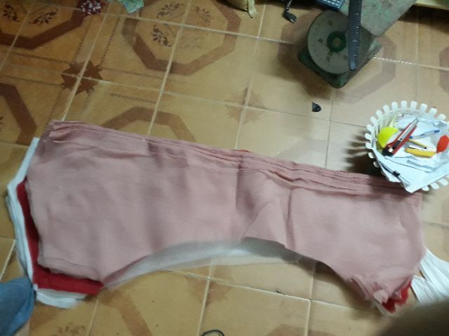 Voan xốp khúc cắt dư