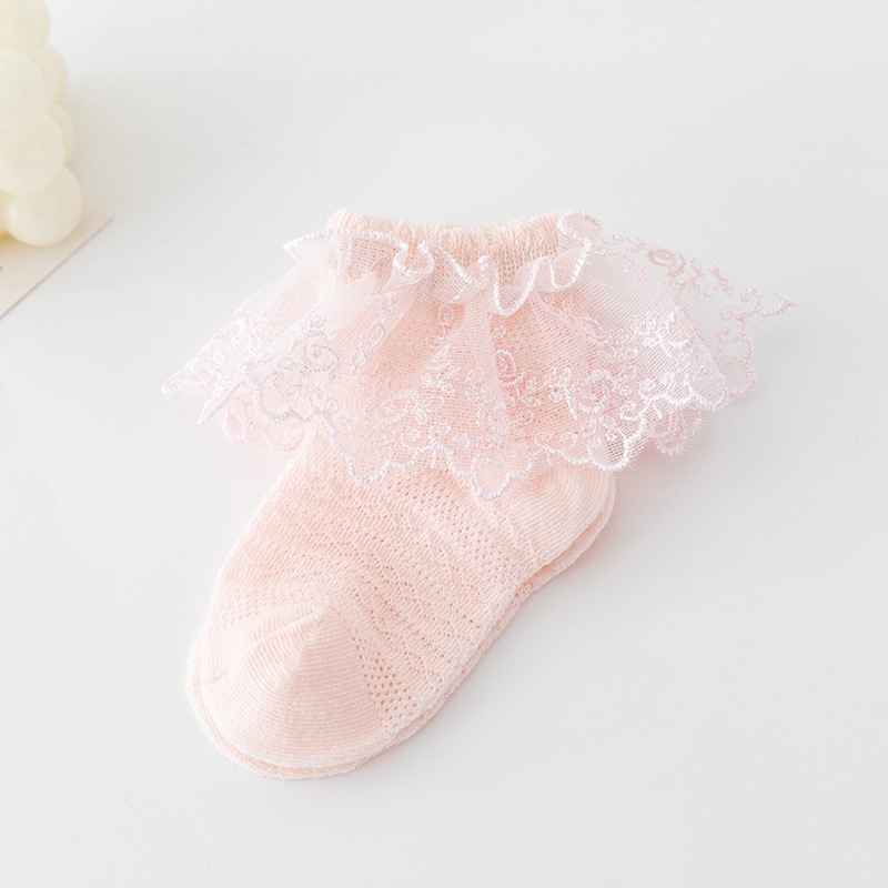 Mới Tất Lưới Phối Ren Kiểu Công Chúa Thời Trang Mùa Hè Cho Bé Gái