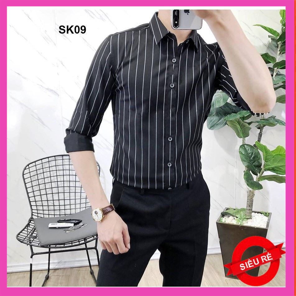 PM Áo sơ mi nam SK09 phá cách cuốn hút PM Fashion Chất Lượng