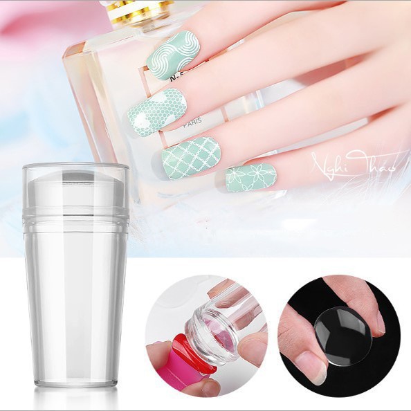 Con dấu in móng tay silicon  , đầu in nail