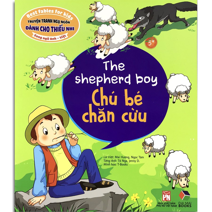 Sách - Truyện Tranh Ngụ Ngôn Dành Cho Thiếu Nhi - Chú Bé Chăn Cừu (Dành cho bé 5+)