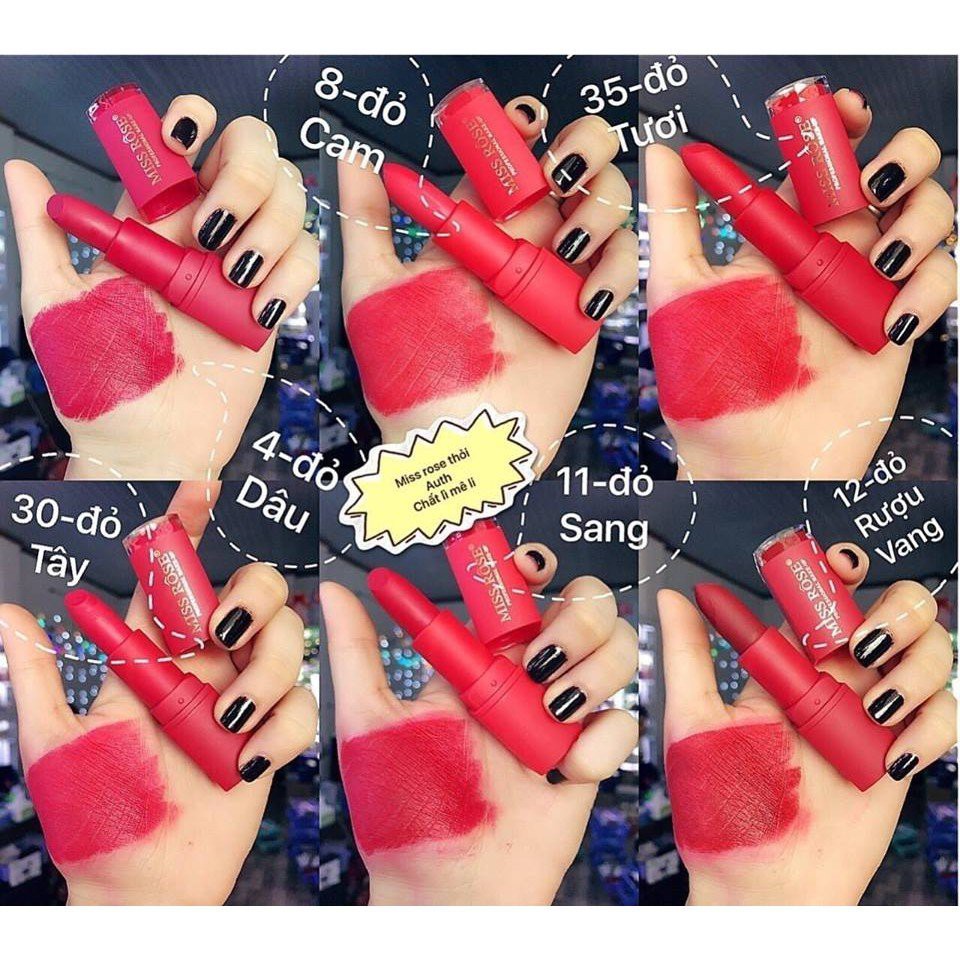 Son Thỏi Lì Miss Rôse Vỏ Đỏ Nhám Sang Auth Nội Địa | BigBuy360 - bigbuy360.vn