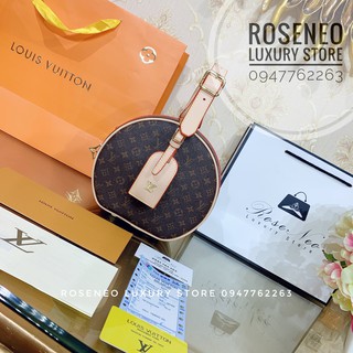 [ảnh thật]LOUIS VUITTON LV PETITE BOITE CHAPEAU ‼️LV trống dáng cốp cứng fullbox , túi vải , card, bill
