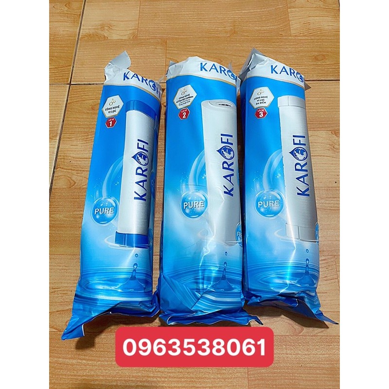 (CHÍNH HÃNG) Bộ 3 lõi lọc nước 123 Karofi | BigBuy360 - bigbuy360.vn