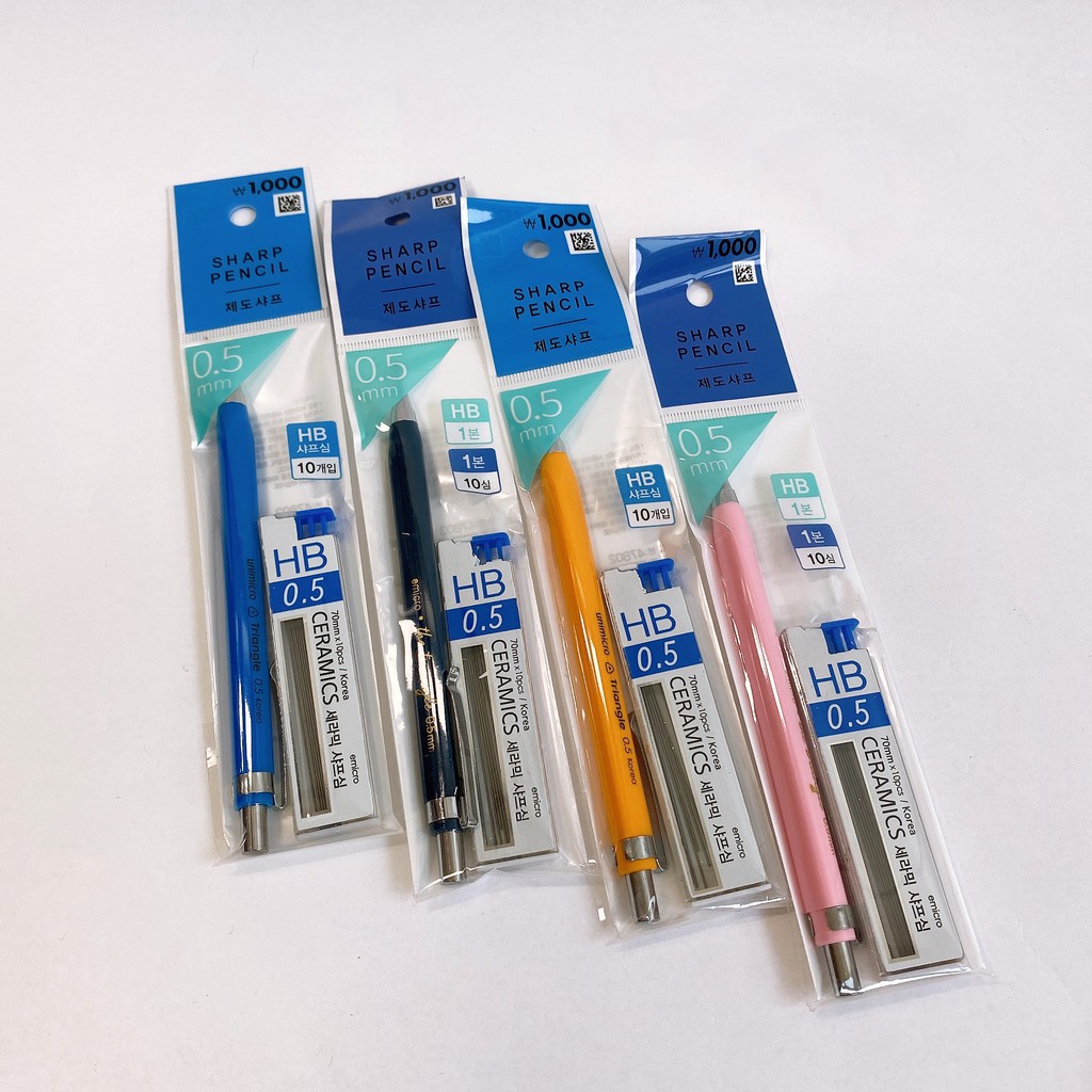 [DAISO] Set bút chì kim + ngòi chì