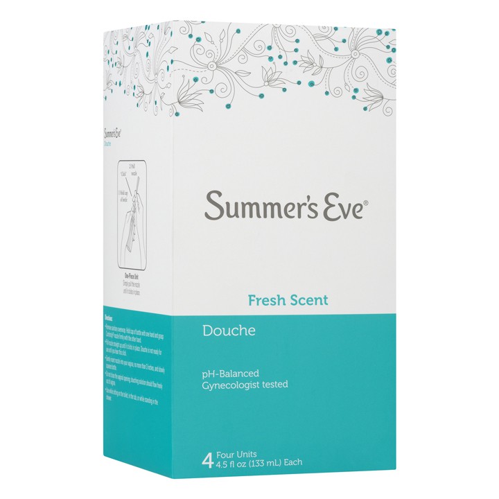 Bộ dụng cụ vệ sinh phụ khoa Summer's Eve Douche Fresh Scent, 4 x 133ml