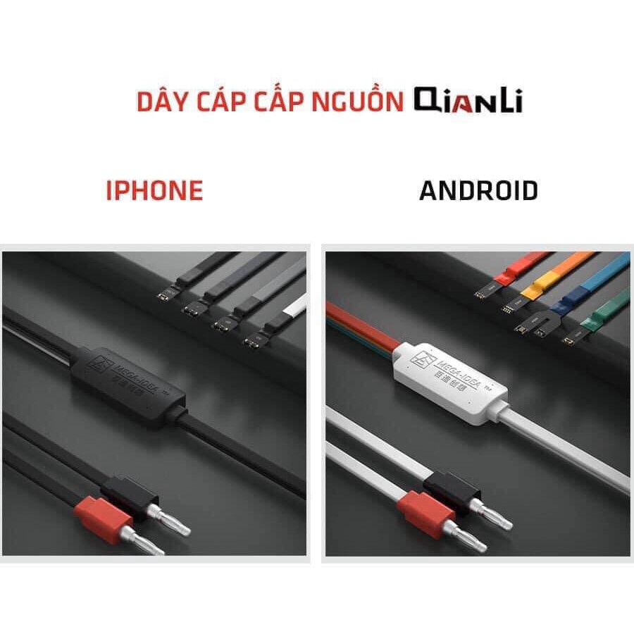 Dây cáp cấp nguồn Qianli iPhone và Android