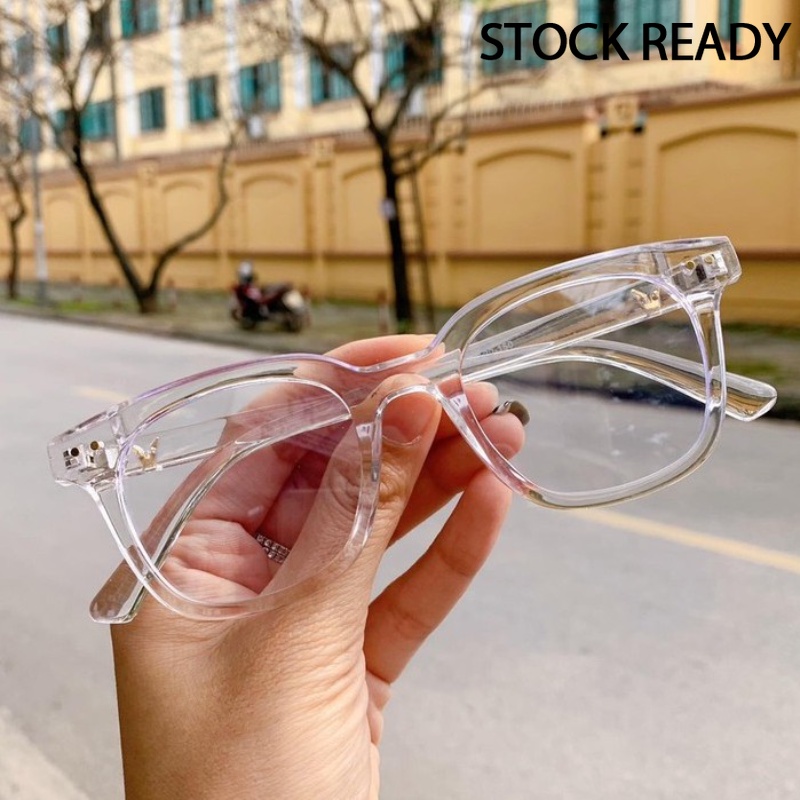 Mắt kính gọng vuông nhỏ chống tia sáng xanh phong cách Hàn Quốc cổ điển dành cho nam nữ