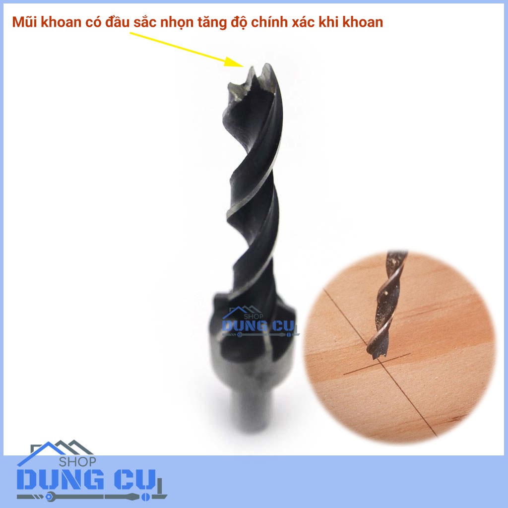 Bộ 7 mũi khoan gỗ doa lỗ bắt âm vít độ cứng 53