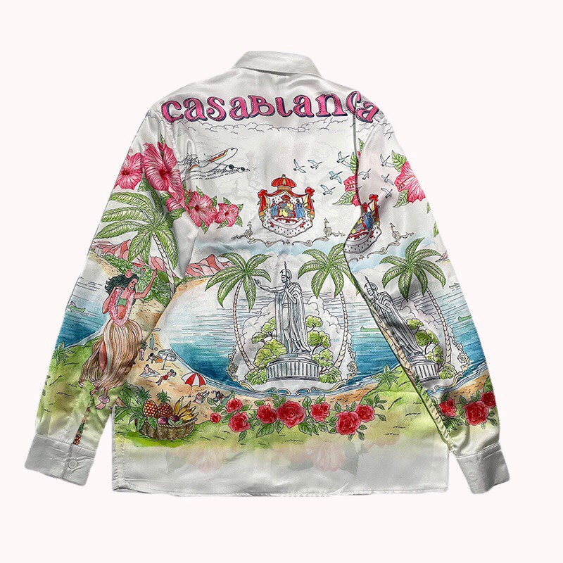 Áo sơ mi Casablanca floral print shirt ss21