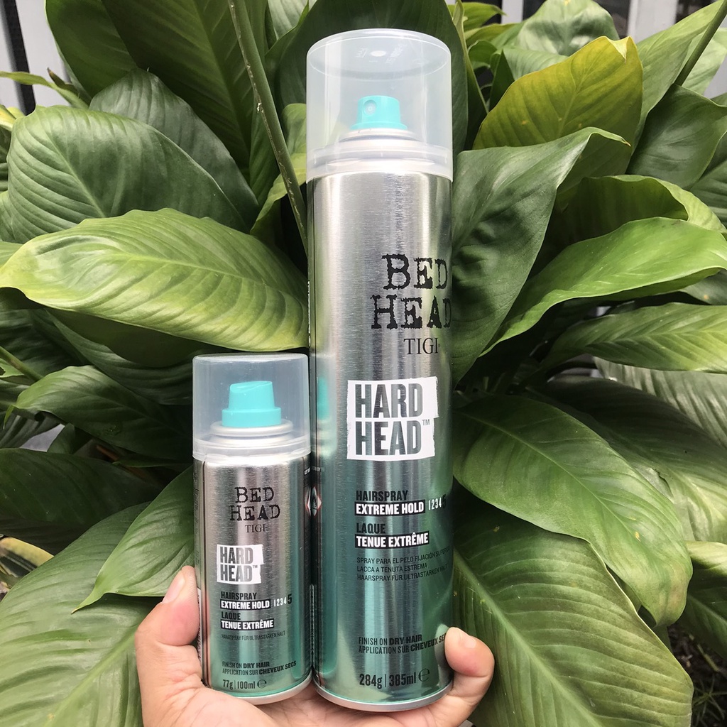 Xịt siêu cứng, giữ kiểu lâu bền Tigi Bed Head Hard Extreme Hold Hairspray 385ml
