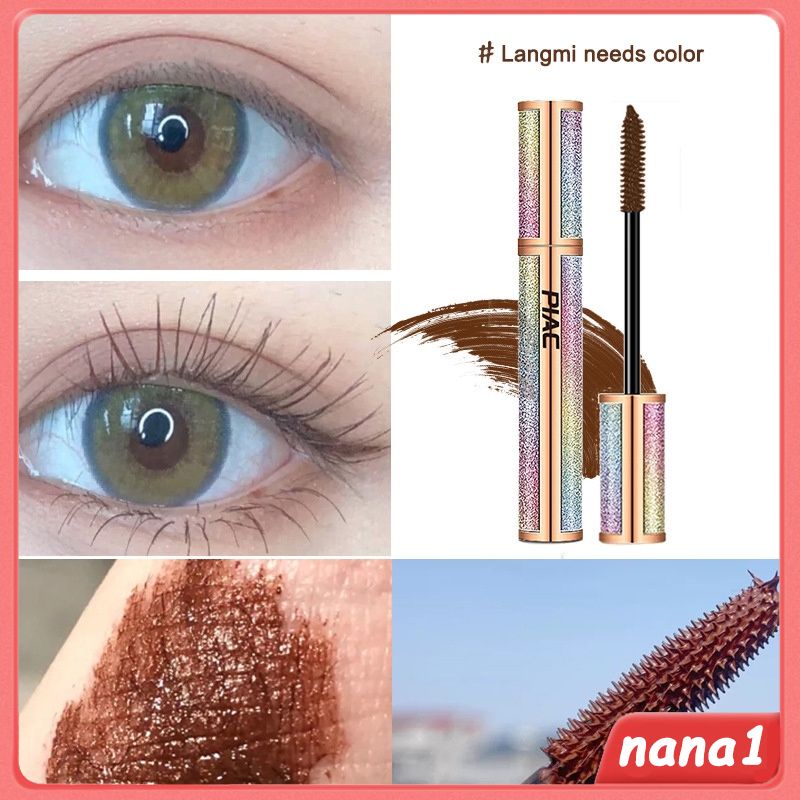 Mascara sợi lụa 4D không nhòe chống thấm nước và mồ hôi màu đen thiết kế vỏ lấp lánh