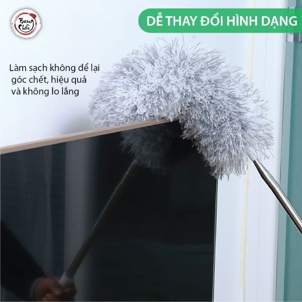 Chổi Quét Bụi Máng Mạng Nhện Trần Nhà Trên Cao Cây Phất Trần Nóc Nhà Lau Dọn Sạch Bụi Bẩn Hút Bụi Bàn Ghế