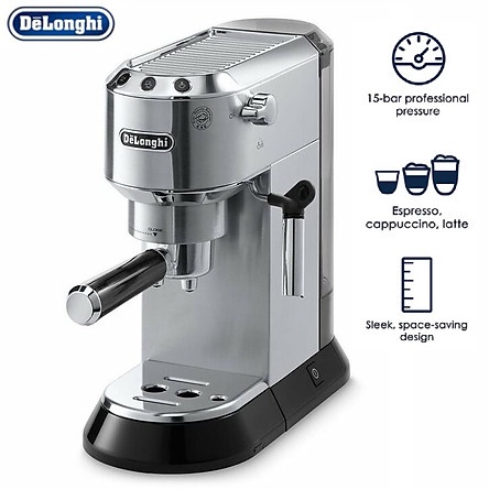 Máy Pha Cà Phê Bán Tự Động DeLonghi EC685 - Dung Lượng 1100ml, Màu Bạc