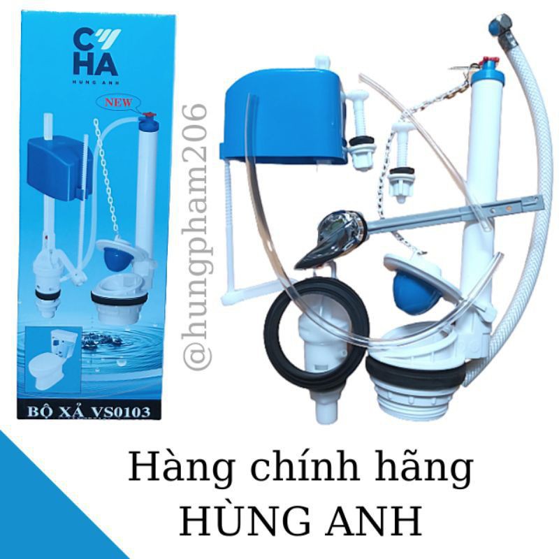 xã bồn cầu tay gạt hùng anh