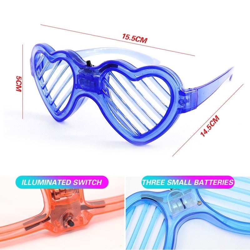 Mắt kính gắn đèn LED phát sáng độc đáo