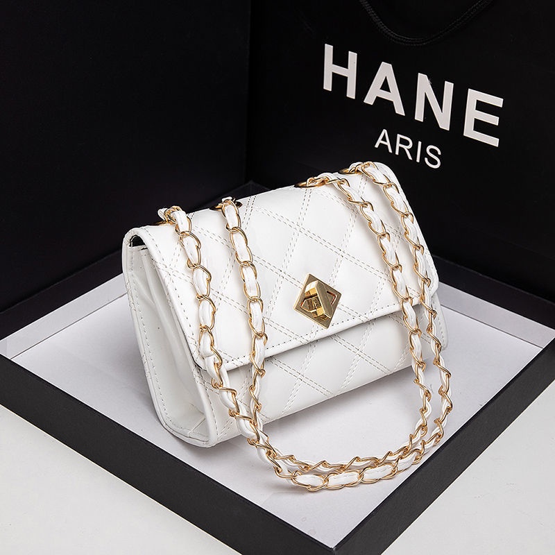 Túi Xách Nữ Túi Xách Da PU Phối Dây Xích Đeo Vai Sành Điệu Hợp Thời Trang Cho Nữ