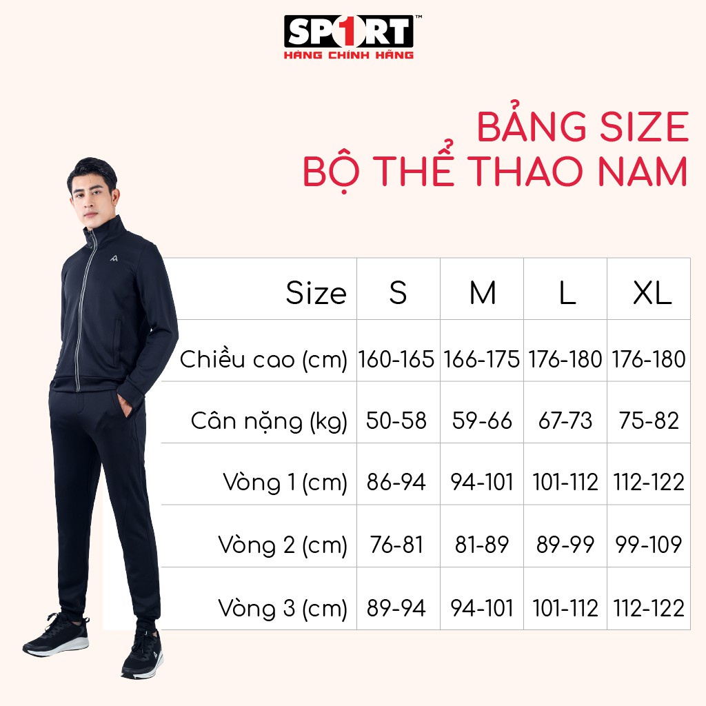 Bộ Nỉ Nam Thể Thao Thu Đông AM MTS001 Chống Tia UV, Chống Nhăn, Chống Bám Bụi Hiệu Quả