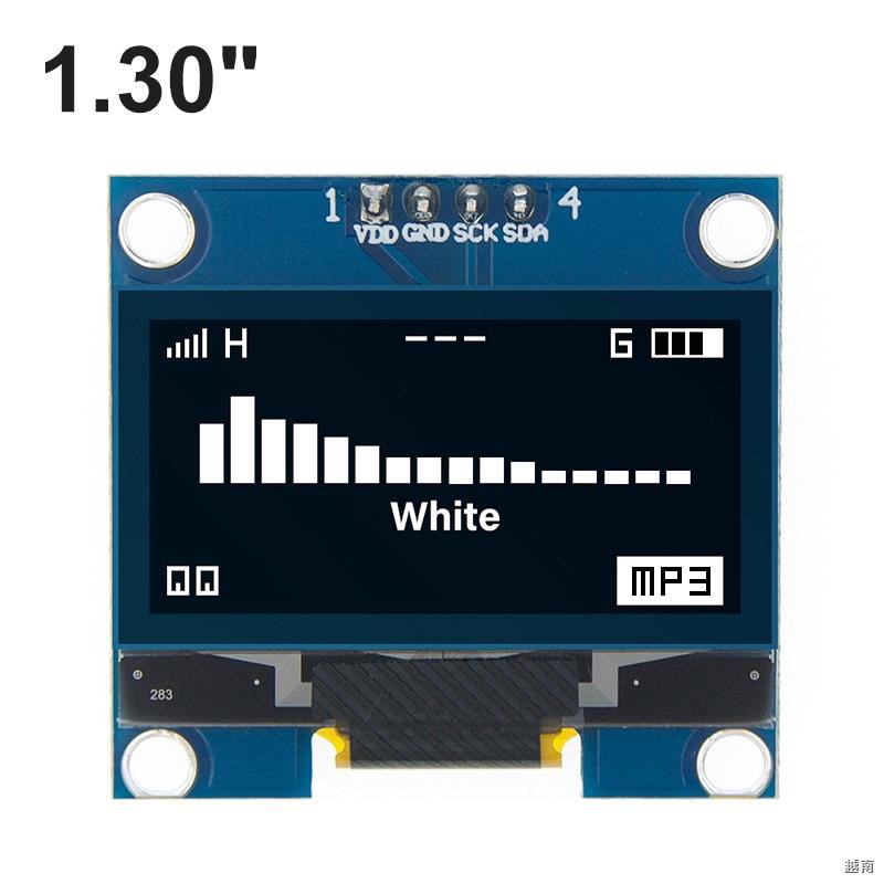 ✟∈∋Mô Đun Màn Hình Oled 1.3 128x64 Inch Lcd Iic I2C Cho Arduino