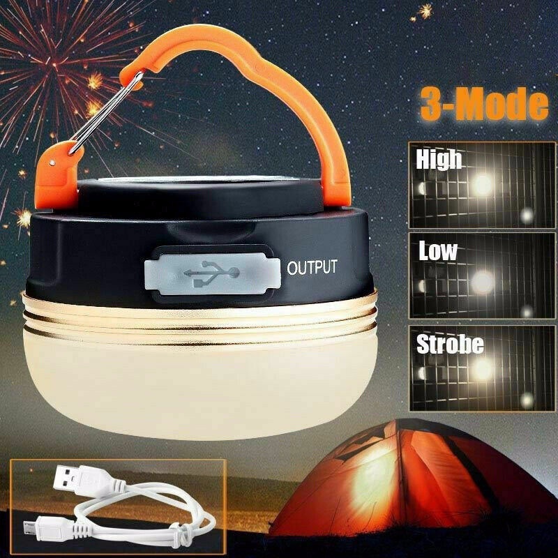 Đèn Treo Dùng Khi Đi Cắm Trại / Leo Núi Có Thể Sạc Lại Bằng Cổng Usb