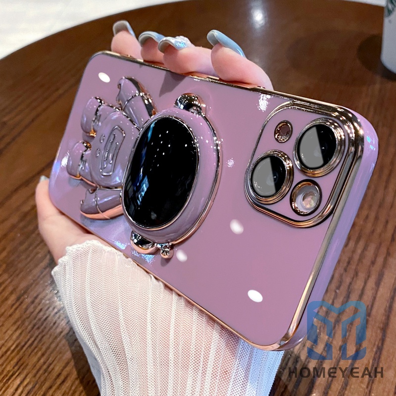 Ốp Điện Thoại Mềm Chống Sốc Hình Phi Hành Gia Hoạt Hình 3D Cho iPhone 11 12 13 Pro Max