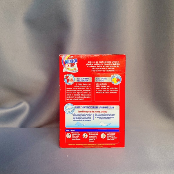 Miếng giặt ngăn lem màu Décolor Stop Complete Action  ( hàng Pháp)