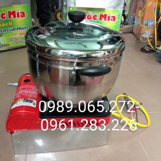 Máy làm bắp rang bơ chạy gas có máng