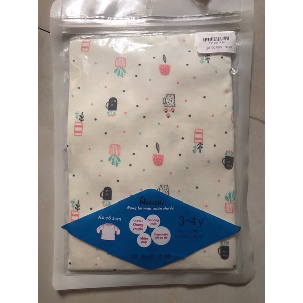 Áo cổ 3cm Avaler dài tay chính hãng