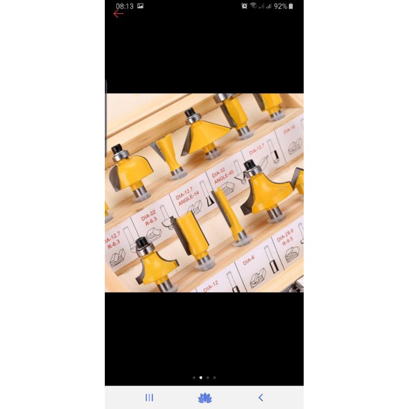 Bộ 12 mũi soi gỗ cốt to nhỏ hàng cao cấp