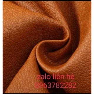 1m vải simili khổ 1m4 màu nâu đỏ