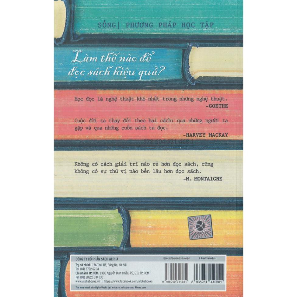 Sách - Làm thế nào để đọc sách hiệu quả - AlphaBooks