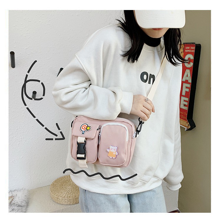Túi vải đeo chéo nữ chống thấm giá rẻ BAG U VN105