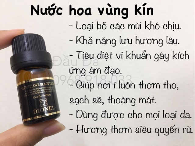 [ĐEN] NƯỚC HOA VÙNG KÍN DIONEL