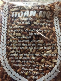 65GR CƠM RANG THƠM NGON ĐẶC BIỆT ĐẶC SẢN QUẢNG NGÃI