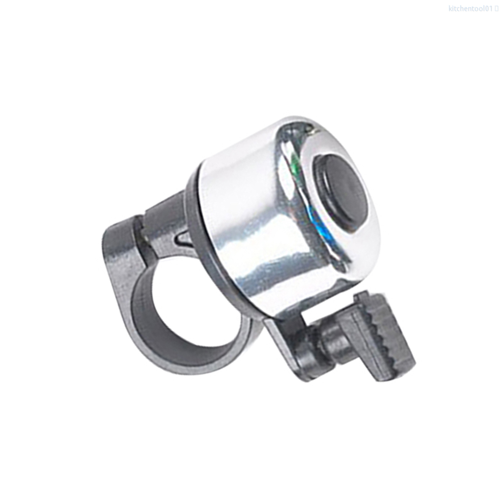 Chuông xe đạp mini bằng hợp kim nhôm màu bạc có thể điều chỉnh âm thanh