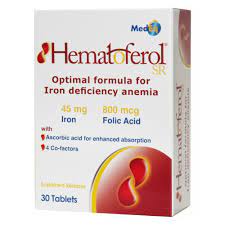 Hematoferol Cung Cấp Sắt, Acid Folic Cho Mẹ Và Bé Hộp 30 Viên - TP117