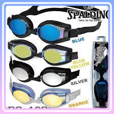 Kính bơi Spalding mắt kính gương cho người lớn SPS-100M (chống mờ, chống UV, sillicon mềm) - trắng