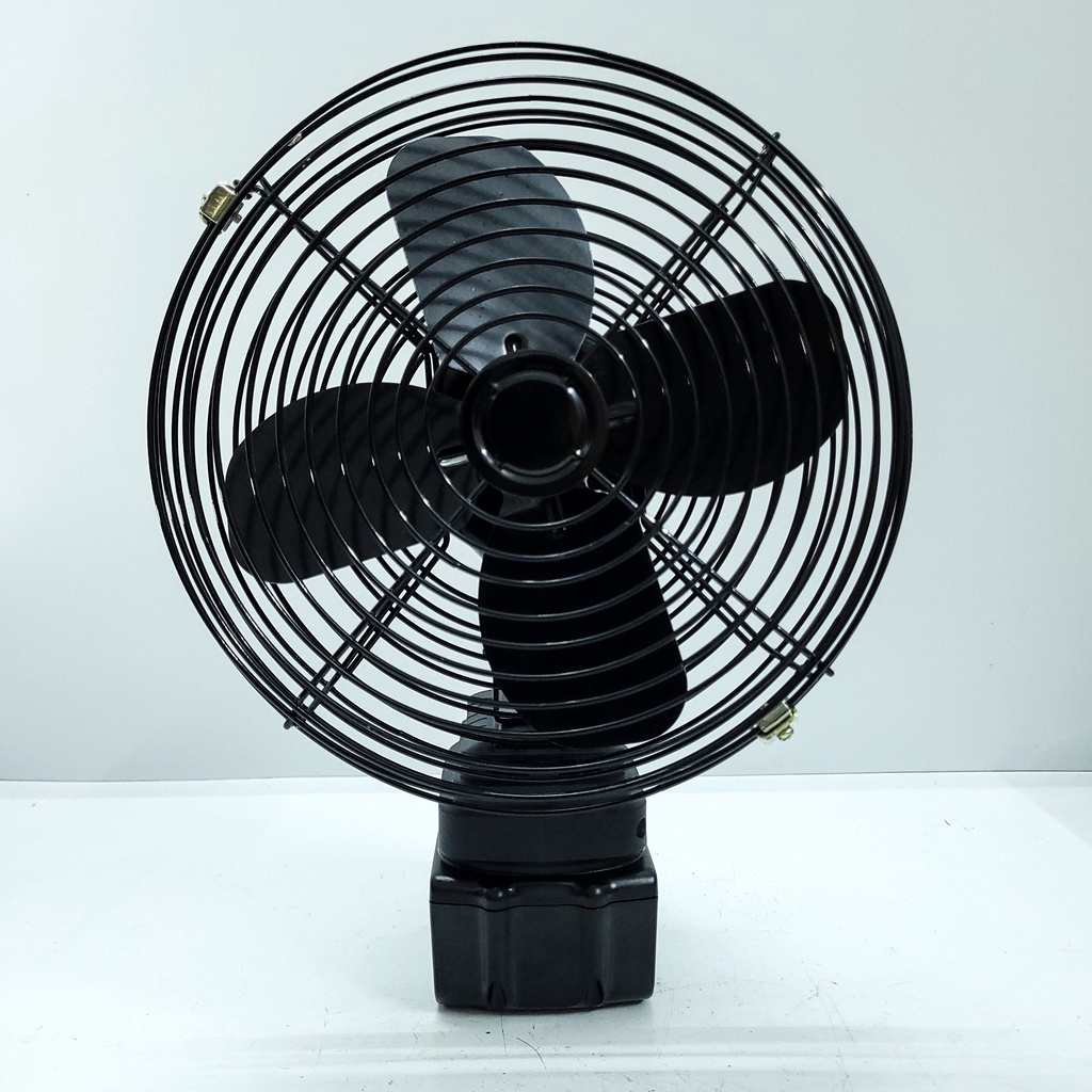 Quạt Chạy Pin Makitaa 8 Inch Cánh Sắt 21cm Lồng Thép Mạ, Sài Chung Pin Maakita 14,4v - 21v