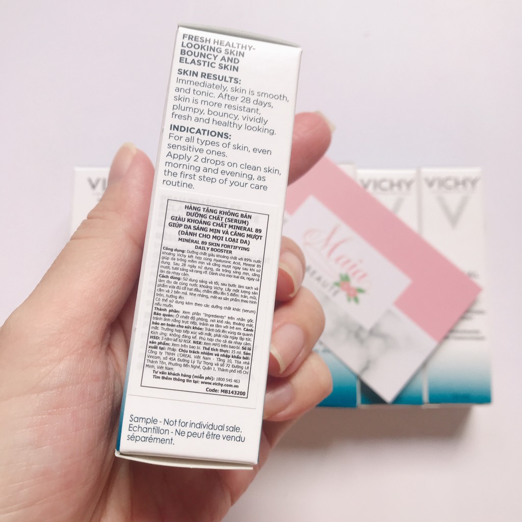 Serum giảm mụn Vichy Normaderm + Dưỡng Chất Khoáng Cô Đặc Vichy Mineral 89 Serum
