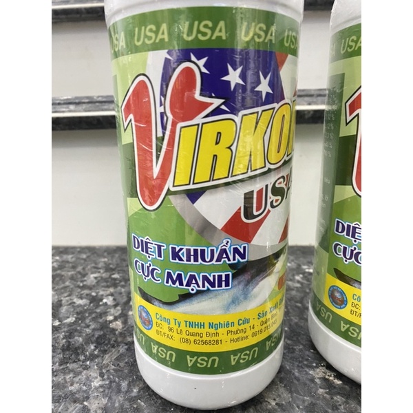 1L VIRKON USA sát khuẩn diệt khuẩn cực mạnh, cực nhanh tiêu diệt tảo tác nhân gây bệnh trên cá