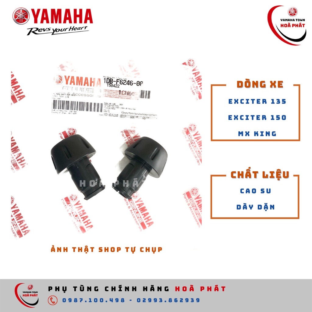 Đầu tay lái, tay cầm, gù bao tay Exciter 150, Mxking, Sirius Fi chính hãng Yamaha 100%
