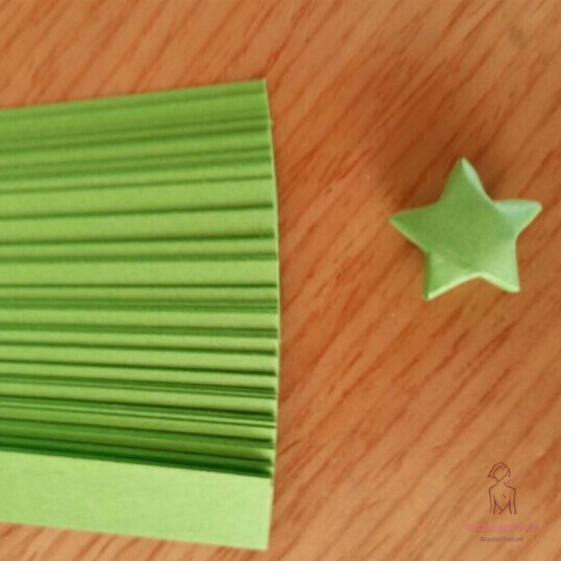 Túi giấy Origami gấp ngôi sao may mắn